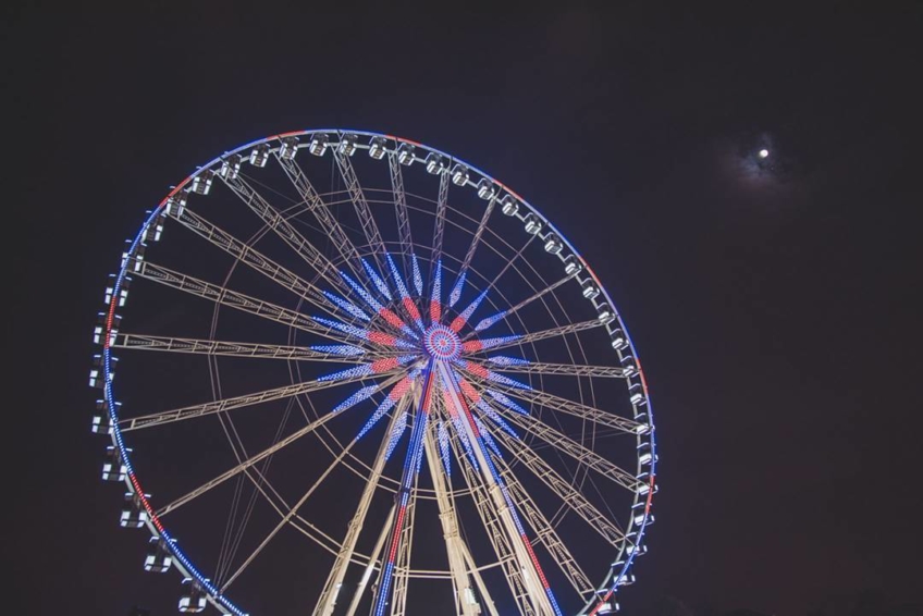 another shot of the roue de paris on the on the place de la