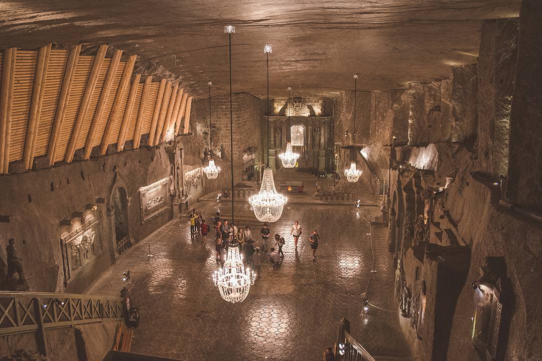 St. Kinga’s Chapel inside the Wieliczka Salt Mine holds mass every ...